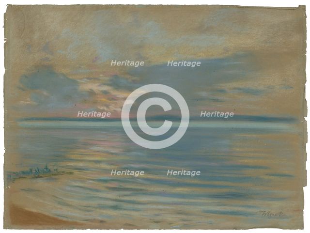 Landscape near Lake Balaton, 1920-1935. Creator: Gaza Wagner.