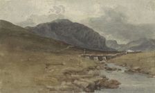 Landscape near Llyn Ogwen, Caernarvonshire (Wales), 1778-1847. Creator: Joshua Cristall