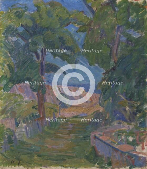 Landscape near "Mindet" on Christianso, 1911. Creator: Karl Isakson.