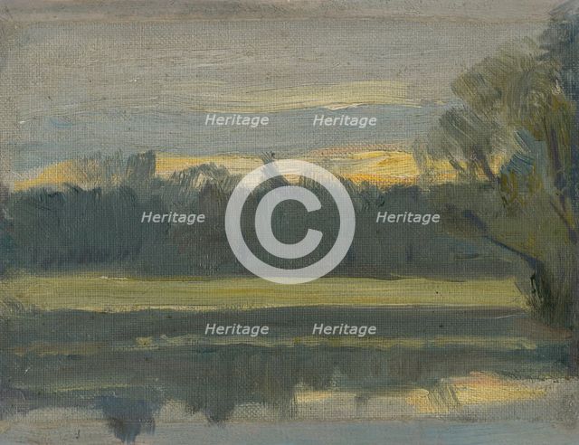 Landscape near Munich II, c1892. Creator: Jozef Hanula.