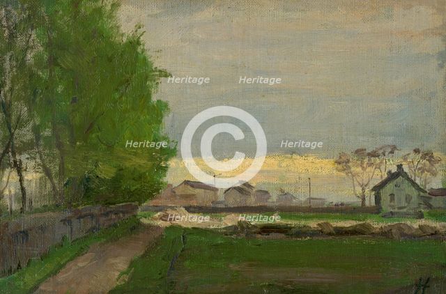 Landscape near Munich II, c1892. Creator: Jozef Hanula.