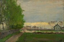 Landscape near Munich II, c1892. Creator: Jozef Hanula