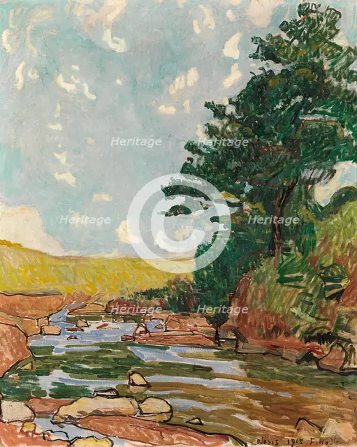 Landscape near Néris, 1915.