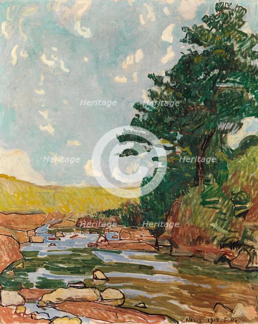 Landscape near Néris, 1915.