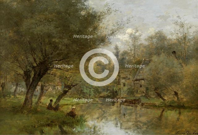 Landscape near Saint-Germain-en-Laye, 1879. Creator: César de Cock.