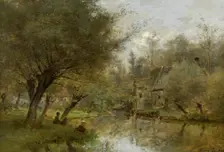 Landscape near Saint-Germain-en-Laye, 1879. Creator: César de Cock