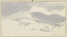 Landscape near Schonberg, (Bensheim), 1839. Creator: Carl Theodor Reiffenstein