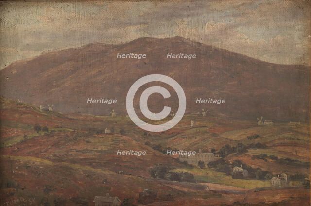 Landscape near Sétúbal, Portugal, 1839. Creator: Thorald Brendstrup.