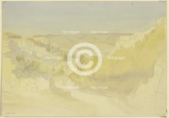 Landscape near Segovia, 19th century. Creator: Karl Peter Burnitz.