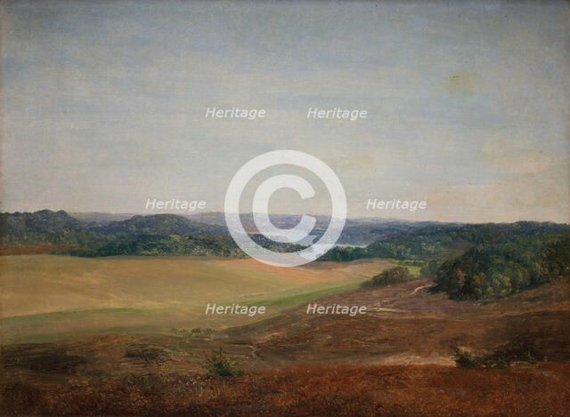 Landscape near Silkeborg, Jutland, 1836-1839. Creator: Dankvart Dreyer.