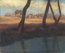 Landscape near Szolnok, 1902. Creator: Karol Pongrácz