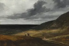 Landscape Near Paris, c. 1840. Creator: Georges Michel (French, 1763-1843), attributed to