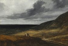 Landscape Near Paris, c. 1840. Creator: Georges Michel (French, 1763-1843), attributed to