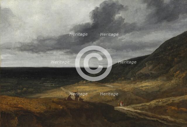 Landscape Near Paris, c. 1840. Creator: Georges Michel (French, 1763-1843), attributed to.