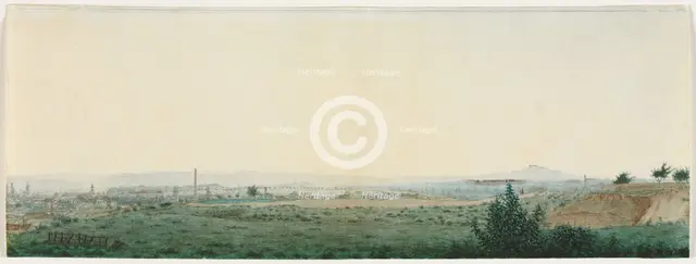 Landscape Near Paris, c. 1860. Creator: Léon Bonvin (French, 1834-1866).