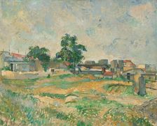 Landscape near Paris, c. 1876. Creator: Paul Cezanne
