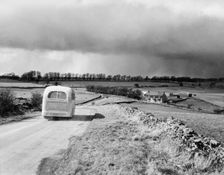 Landscape near Priddy, Somerset, c1955. Creator: Arthur Charles Kirby Ware