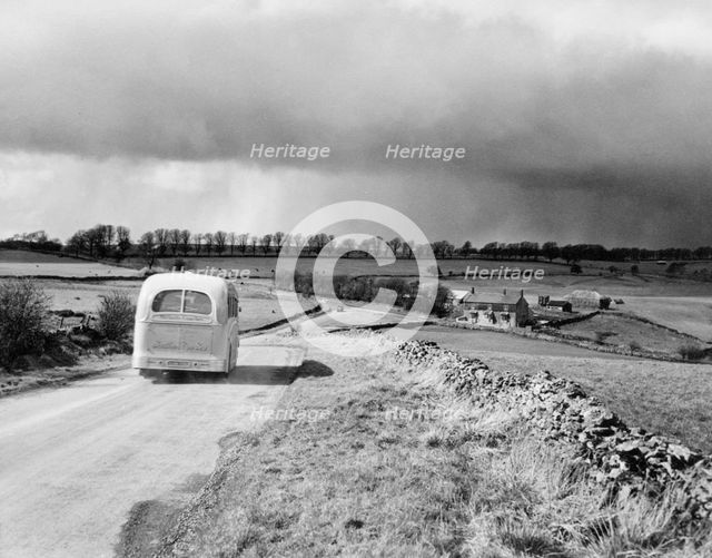 Landscape near Priddy, Somerset, c1955. Creator: Arthur Charles Kirby Ware.