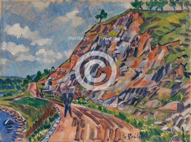 Landscape near Pysel, 1942. Creator: Vaclav Spala.