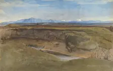 Landscape near Rome, 1867. Creator: Leopold Venus