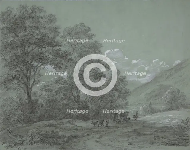 Landscape near Ruhpolding, late 18th-mid-19th century. Creator: Cantius Dillis.
