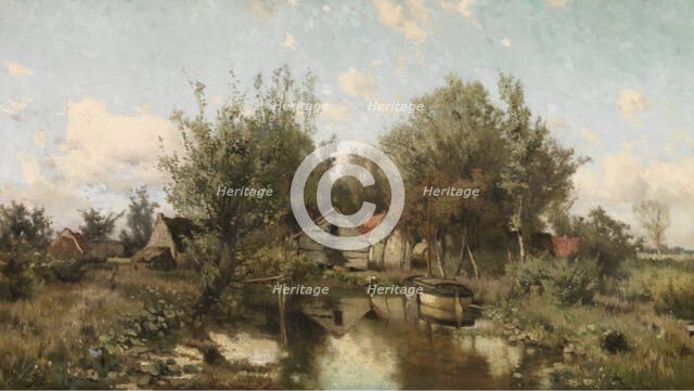 Landscape near Waasmunster, c1850-1910. Creator: Jacques Rosseels.