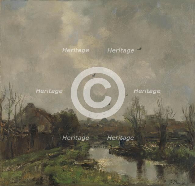 Landscape near The Hague, 1891. Creator: Jacob Henricus Maris.