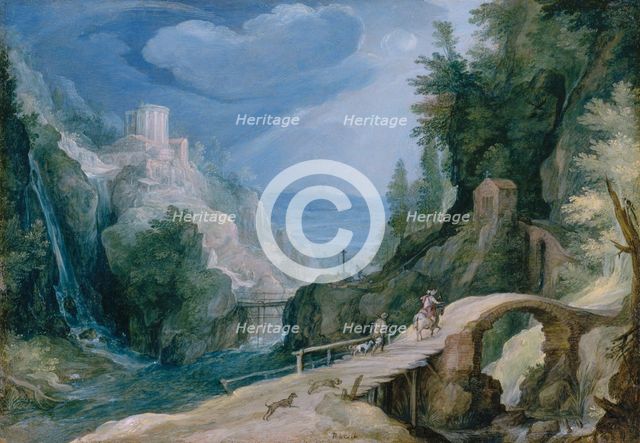 Landscape near Tivoli, c1595-1600. Creator: Circle of Paul Bril.