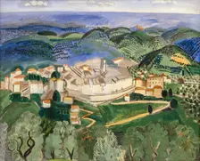 Landscape near Vence in Provence, 1920-1921. Creator: Dufy, Raoul (1877-1953)
