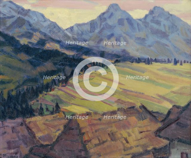Landscape near Zdiar, 1940-1945. Creator: Gustav Mally.
