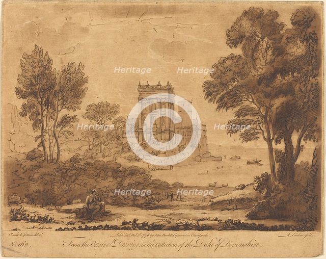 Landscape No. 162 from "Liber Veritatis". Creator: Richard Earlom.