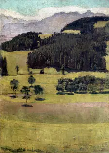 Landscape, Oaks at Stockhorn 1898. Artist: Ferdinand Hodler