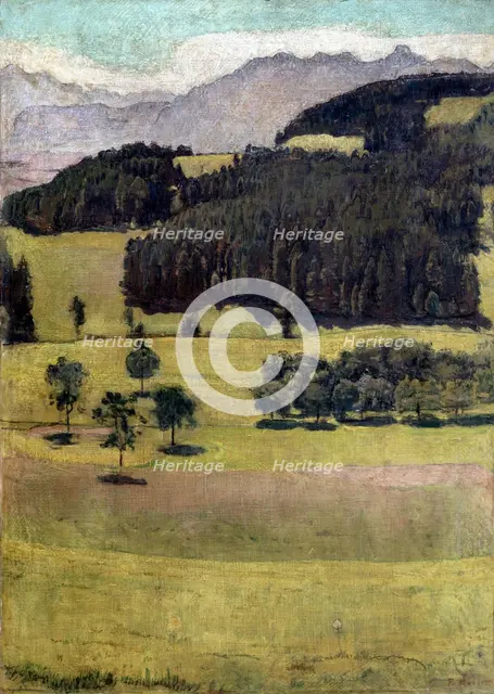 'Landscape, Oaks at Stockhorn', 1898.  Artist: Ferdinand Hodler