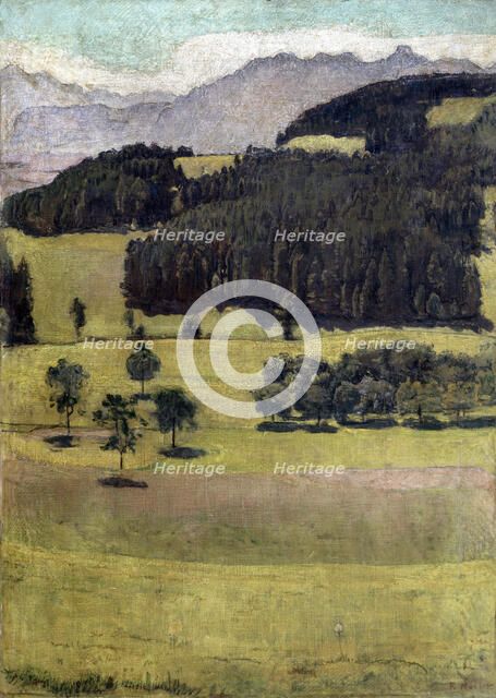 'Landscape, Oaks at Stockhorn', 1898.  Artist: Ferdinand Hodler