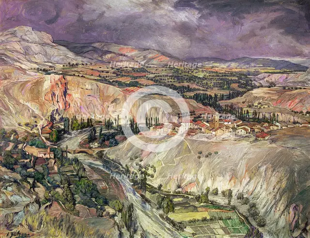 'Landscape of Navarre', c1939?  Creator: Ignacio Zuloaga.