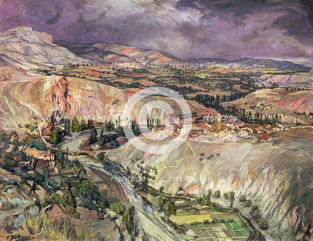 'Landscape of Navarre', c1939?  Creator: Ignacio Zuloaga.