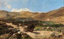 Landscape of El Escorial Catalan: Paisatge d'El Escorial, 1901. Creator: Felix Borrell Vidal