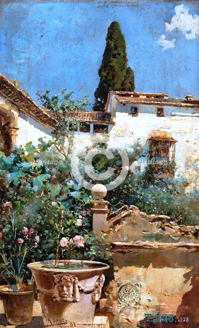 Landscape of Granada, 1891. Creator: Alfredo Souto Cuero.
