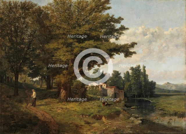 Landscape of Portland, 1859. Creator: Serafin Avendano.
