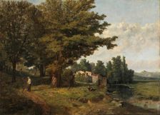 Landscape of Portland, 1859. Creator: Serafin Avendano