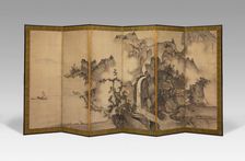 Landscape of the Four Seasons, c. 1560. Creator: Sesson Shukei