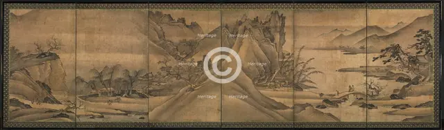 Landscape of the Four Seasons, early 1500s. Creator: Yi Sumun (Korean, b. c. 1404).