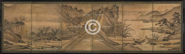 Landscape of the Four Seasons, early 1500s. Creator: Yi Sumun (Korean, b. c. 1404).