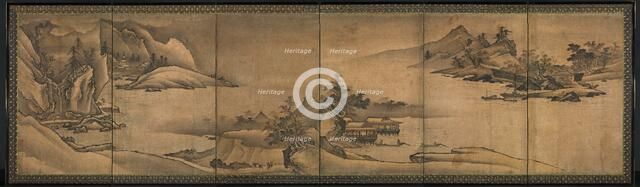 Landscape of the Four Seasons, early 1500s. Creator: Yi Sumun (Korean, b. c. 1404).