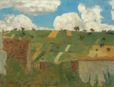 Landscape of the Ile-de-France, c. 1894. Creator: Edouard Vuillard