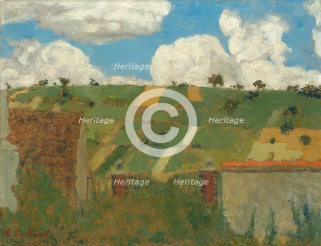 Landscape of the Ile-de-France, c. 1894. Creator: Edouard Vuillard.