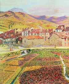 Landscape oil by Dario Regoyos