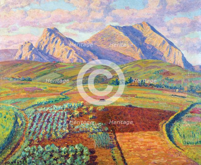  'Landscape' oil by Dario Regoyos.