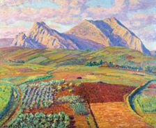 Landscape oil by Dario Regoyos