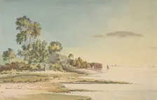 Landscape on a Bay, 19th century. Creator: Anon